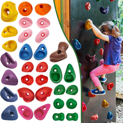 32pcs rock wall holds for - holds, kids