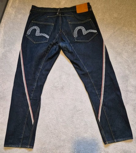 Evisu dark blue denim - blue,