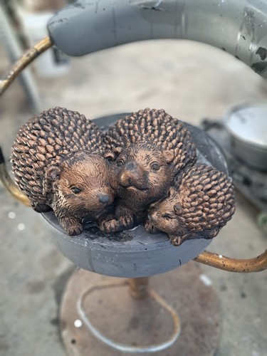 Hedgehog concrete ornament - hedgehog,
