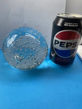 Large clear glass paperweight