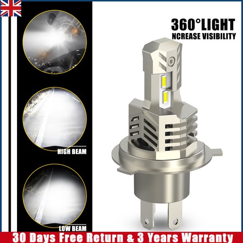 Motorcycle bright white - h4,