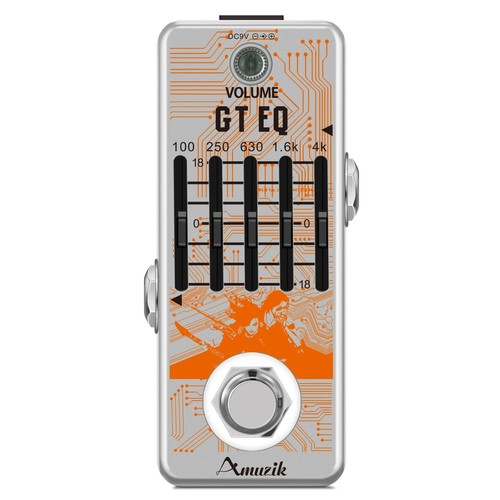 Band guitar eq - 5-band, pedal