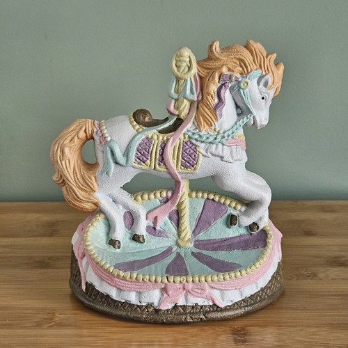 Vintage carousel plumed horse - vintage,