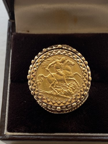 Half sovereign ring - half,