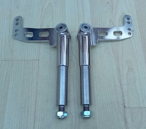 New 25mm chrome stub axles - chrome, m8