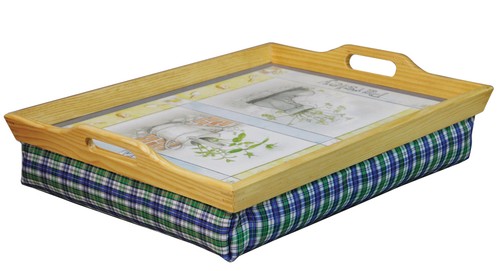 Aidapt wooden cushioned lap - wooden,