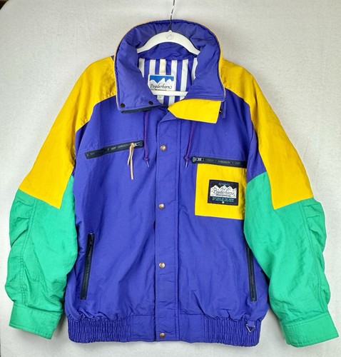 Men vintage 80s colorblock - men's,