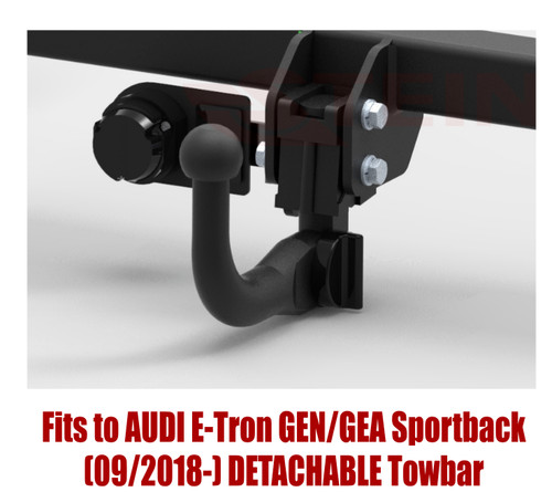 Detachable tow bar - bar, for
