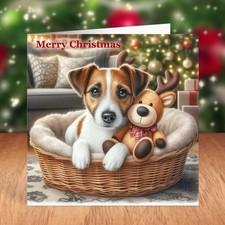 Jack Russell Terrier Dog Christmas Card