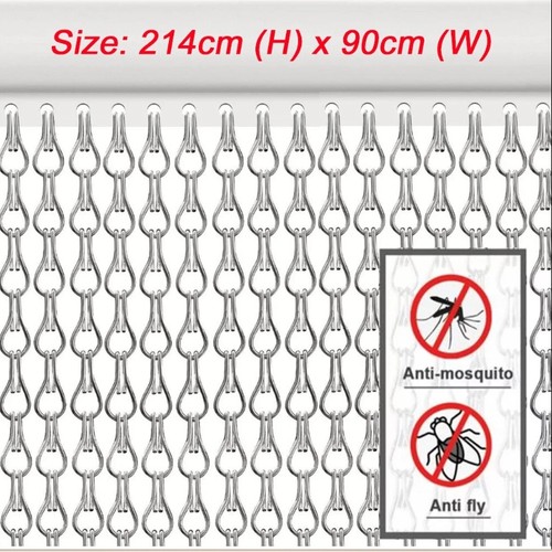 Aluminium door fly - aluminium, screen