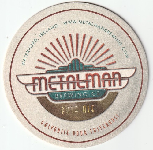 Beer mat metalman brewing - mat,