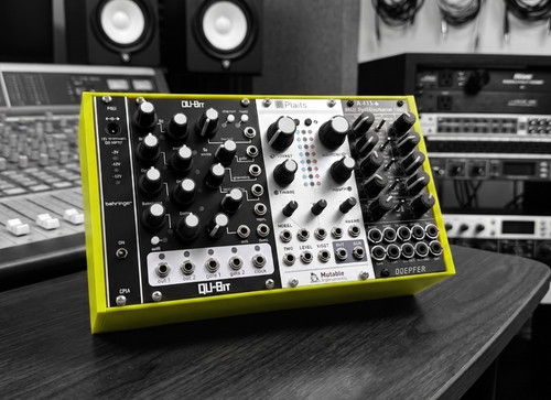 42hp green printed eurorack - green,