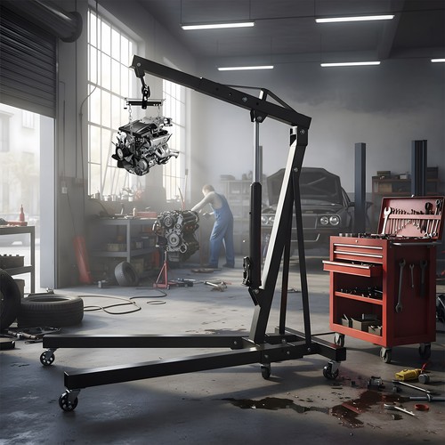 Black hydraulic folding engine - black,