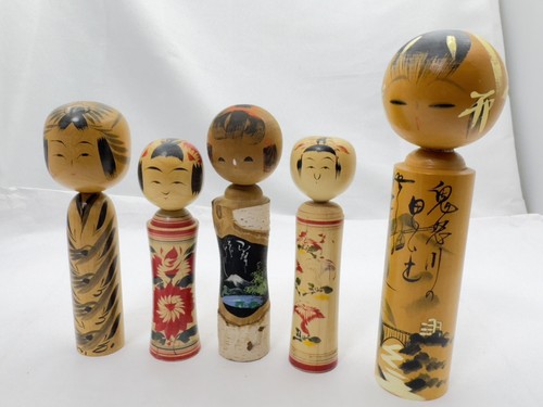 Set kokeshi dolls - 5,
