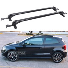 Aluminium 43.3" Top Roof Rack Cross Bars Cargo Carrier For VW Polo MK5 MK6