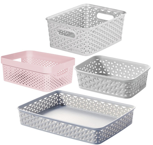 Curver nestable rattan - curver, plastic
