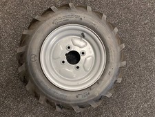 400x10 LEFT WHEEL & TYRE FOR MUCK TRUCK POWER-BARROWS- MOTORISED WHEEL BARROW