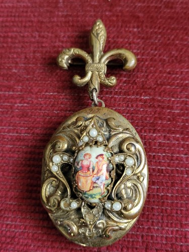 Coro doublelocket brooch - coro,