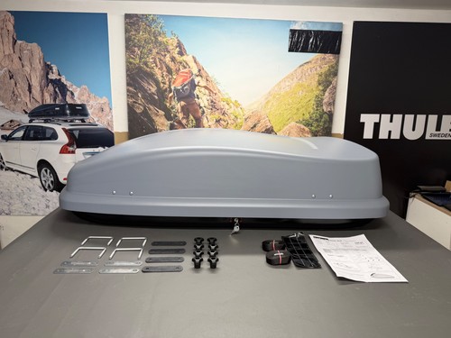 Halfords 320 grey roof box - halfords,
