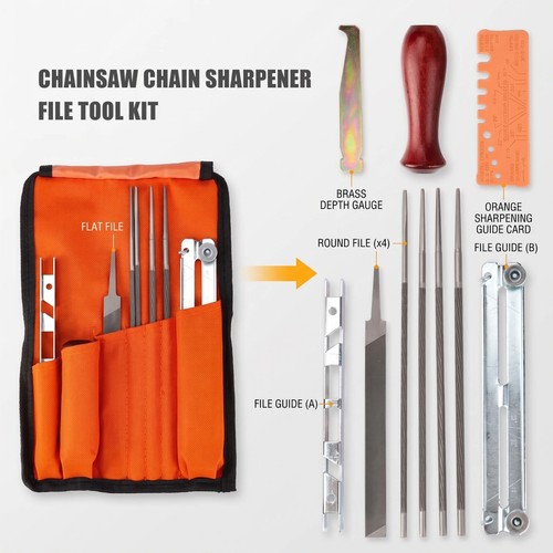 11pcs chainsaw sharpening file - chainsaw,