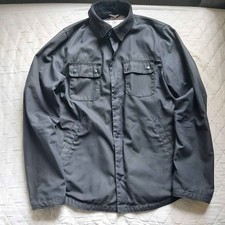 BARBOUR Small Beacon Akenside Wax Jacket with Black Corduroy Collar in Navy