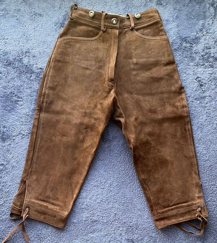 Vintage german suede leather - suede,