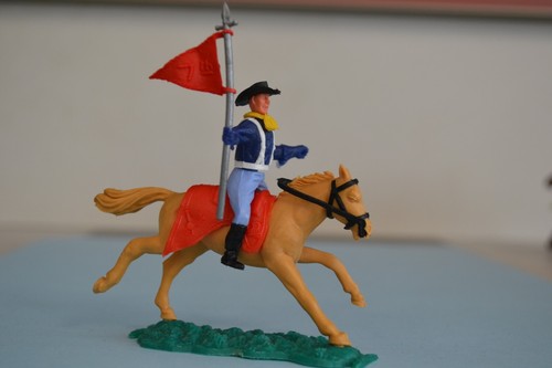 Timpo mounted 7th cavalry with - mounted,