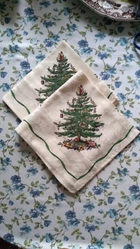 Spode christmas tree pair - spode,