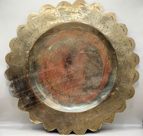 Vintage chinese brass - brass, dragon