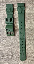 TAG Heuer 18mm Formula 1 Classic Green Rubber Strap for Mid-Size Watches.
