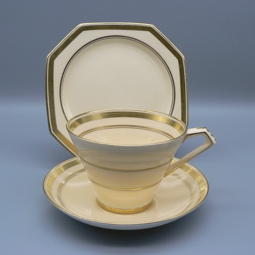 Paragon art deco tea trio - art,