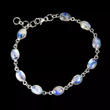 Silver Bracelet Moonstone