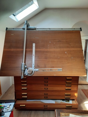 Vintage architects plan chest - vintage,