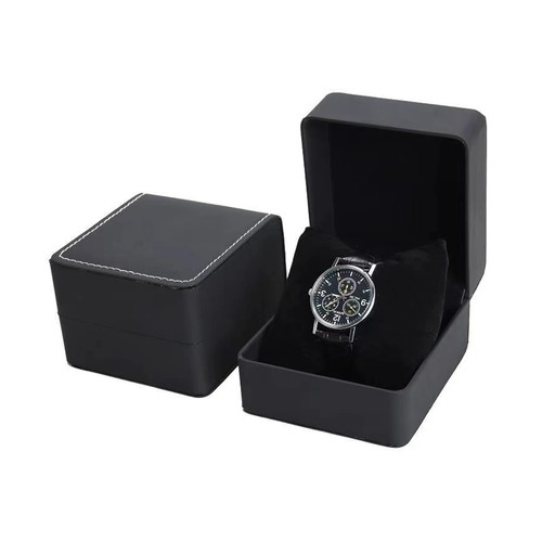 Black single watch gift - watch, box