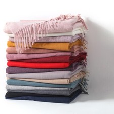 Latest Top Fashion Plain Pashmina Scarves Quality Shawls Comfort Guaranteed UK 