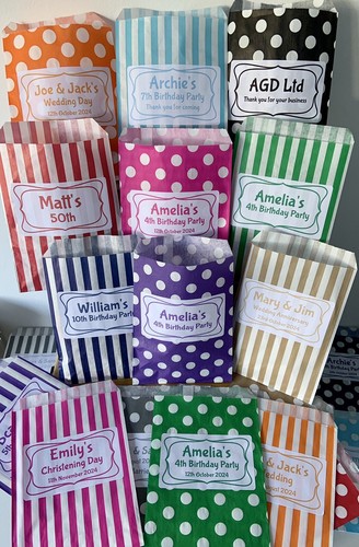 Personalised sweet bags - bags, candy