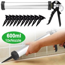 600ml Mortar Pointing Grouting Gun Set Brick Paving Slabs Cement Tile Tool UK