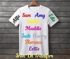 Personalised Iron On Names