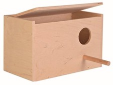 Trixie Wooden Budgie Nest Nesting Box With Perch Cage Avairy Opening Top 5630