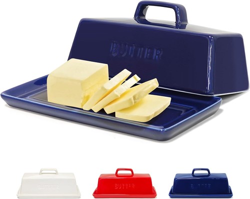 Butter dish with - with, lid