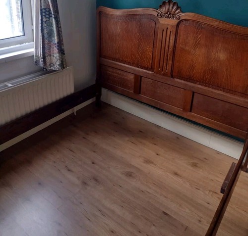 Wooden double bed - double,
