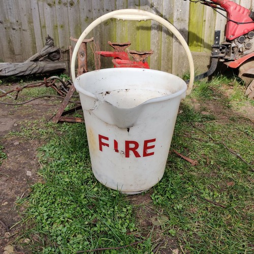 Antique vintage fire bucket - antique,