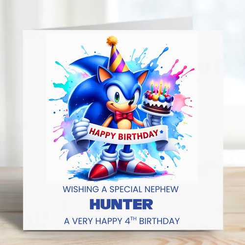 Personalised sonic hedgehog - sonic,