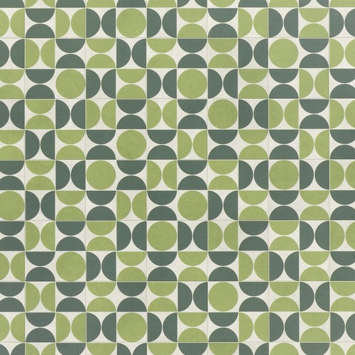 Green patterned vinyl - patterned, flooring