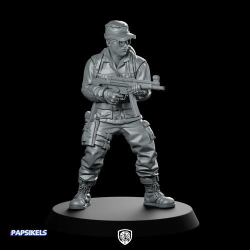 Doryen with machine gun - machine,