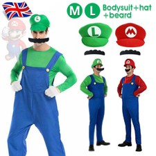 Mens Adult Super Mario and