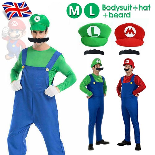 Mens adult super mario and - super,