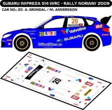 DECALS 1/43 SUBARU IMPREZA WRC