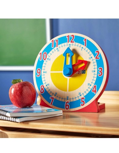 Turn tell clock wooden - &,
