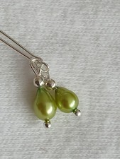 Vintage Doll Earrings Real Pearl 6mm Beads Jewellery Vintage Bisque Jumeau Bru 《